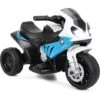 COSTWAY BMW Moto Electrique Pour Enfants 6 V 4Ah 1 Place, Moto à 3 Roues 3 Km/h Avec Phare Lumineux, Musiques, Pour Enfant 18-36 Mois Bleu