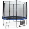 Trampoline 305cm - Mars XXL Bleu - Avec Filet De Protection, échelle, Bâche, Filet Pour Chaussures, Kit D'ancrage, Trampoline De Jardin 305 Cm Qualité PRO Normes EU