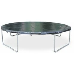 Trampoline Rond Ø 370cm Gris - Saturne Inner XXL – Trampoline De Jardin Avec Filet De Protection Intérieur. échelle. Bâche. Filet Pour Chaussures Et Kit D'ancrage -Pas Cher Clair Jardin Magasin 44639731 3