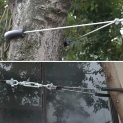 ALIZE - Tyrolienne Pour Enfants De 30m Avec Balançoire Disque. Poignées Antidérapantes. Système D’amortissement -Pas Cher Clair Jardin Magasin 44639938 4