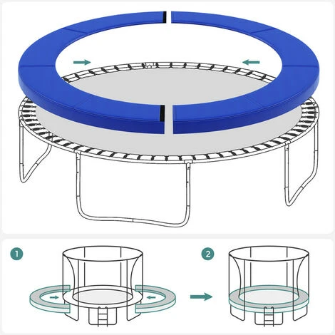 Songmics Coussin De Protection Ø366cm Coussin De Sécurité De Trampoline De Remplacement, Rechange - STP012P01 Rose 4 Songmics Coussin De Protection Ø366cm Coussin De Sécurité De Trampoline De Remplacement, Rechange - STP012P01 Rose – Image 4
