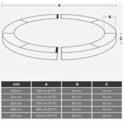 Songmics Coussin De Protection Ø366cm Coussin De Sécurité De Trampoline De Remplacement, Rechange - STP012P01 Rose 9 Songmics Coussin De Protection Ø366cm Coussin De Sécurité De Trampoline De Remplacement, Rechange - STP012P01 Rose -Pas Cher Clair Jardin Magasin 45295332 5