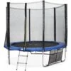 Trampoline 250cm - Pluton XXL Bleu - Avec Filet De Protection, échelle, Bâche, Filet Pour Chaussures, Kit D'ancrage, Trampoline De Jardin 250 Cm Qualité PRO Normes EU