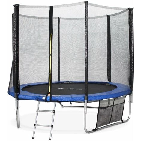Trampoline 250cm - Pluton XXL Bleu - Avec Filet De Protection, échelle, Bâche, Filet Pour Chaussures, Kit D'ancrage, Trampoline De Jardin 250 Cm Qualité PRO Normes EU 1 Trampoline 250cm - Pluton XXL Bleu - Avec Filet De Protection, échelle, Bâche, Filet Pour Chaussures, Kit D'ancrage, Trampoline De Jardin 250 Cm Qualité PRO Normes EU
