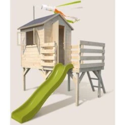 Cabane En Bois Sur Pilotis Avec Toboggan Pour Enfants – Joséphine 7 Cabane En Bois Sur Pilotis Avec Toboggan Pour Enfants – Joséphine -Pas Cher Clair Jardin Magasin 46988276 3