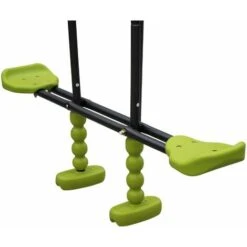 Balançoire 4 Agrès Meltemi. Portique 6 Places Avec 2 Balançoires. 1 Face à Face Et 1 Nacelle. 223cm De Hauteur. Station De Jeux Extérieure -Pas Cher Clair Jardin Magasin 478376 4