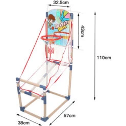 Jeu De Basket-Ball Pour Enfants Panier De Basket Interieur Avec 2 Balles Et Pompe -Pas Cher Clair Jardin Magasin 48096652 5
