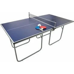 Table De Pingpong Tennis De Table Pliable En Fer 180 Cm X 120 Cm Extérieur Intérieur Fun [Balle Et Raquettes Incluses]