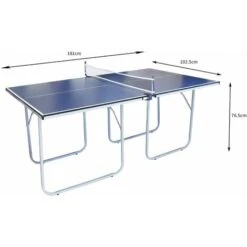 Table De Pingpong Tennis De Table Pliable En Fer 180 Cm X 120 Cm Extérieur Intérieur Fun [Balle Et Raquettes Incluses] -Pas Cher Clair Jardin Magasin 49701744 5