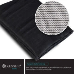 KESSER® Filet De Trampoline De Rechange Filet De Sécurité Filet De Trampoline Résistant Aux UV Protection Pour Trampoline Ø 244 305 366 427 cm Montage Facile Porte D'entrée Avec Fermeture à Glissièr -Pas Cher Clair Jardin Magasin 51463050 3