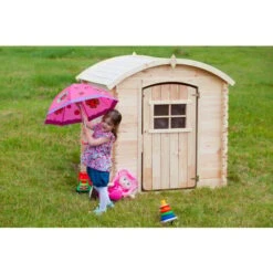 Cabane Enfant Exterieur 1.1m2 - Maisonnette En Bois Pour Enfants SANS Plancher - Cabane Bois Enfant 146x112xH145cm - Maison Enfant Exterieur - Timbela M505-1 -Pas Cher Clair Jardin Magasin 52589522 3