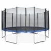 Trampoline Rond Ø 490cm Bleu Avec Son Filet De Protection - Jupiter - Trampoline De Jardin 490 Cm 4m Qualité PRO.  Normes EU.