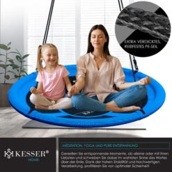 KESSER® Balançoire Nid D'oiseau Balançoire Disque Balançoire Suspendue Balançoire Nid D’oiseau Balançoire Réglable Balançoire De Jardin Balançoire Pour Enfants Balançoire Intérieur-extérieur Pour Enfa -Pas Cher Clair Jardin Magasin 54022727 5