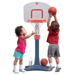Ensemble De Basket Shootin' Hoops Junior Bleu, Blanc Et Orange Step2 -Pas Cher Clair Jardin Magasin 54142286 5