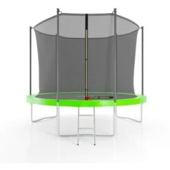 Trampoline De Jardin ø 305 Cm- 10FT- Filet Intérieur, Matelas De Protection Et Echelle