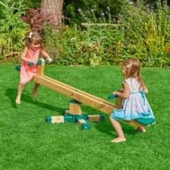 Trebuchet En Bois Tp Pour Enfants - Norme Fsc - Dès 3 Ans Dim L36 X L205 X H56 -Pas Cher Clair Jardin Magasin 54642753 3