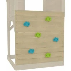 Mur D'escalade En Bois Tp Pour Aire De Jeux Dans Les Arbres - Norme Fsc Dim L89,7 X L89,7 X H89,7