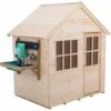 Maisonnette En Bois Tp Refuge Pour Enfants Avec Mud Kitchen Early Fun Inclus Avec Acc De Jeux - Fsc Dim L149 X L90 X H146