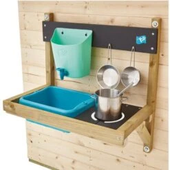 Maisonnette En Bois Tp Style Chalet Avec Cuisine D'exterieur Et Veranda Pour Enfants - Norme Fsc Dim L131 X L99 X H140 -Pas Cher Clair Jardin Magasin 54642803 3