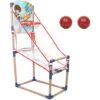 Panier De Basket Hauteur Réglable Jeu De Basketball Arcade 2 Ballons Et Pompe Multicouleur