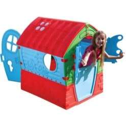 Maisonnette Pour Enfant SUZON - L95 X P90 X H110 Cm -Pas Cher Clair Jardin Magasin 55882149 3
