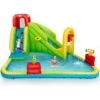 DREAMADE Château Gonflable Pour Enfants, Aire De Jeux Gonflable Avec Toboggan Aquatique, Mur D’Escalade, Piscine & Panier De Basket, Accessoires Riches, Pour Enfants Plus De 3 Ans, Gonfleur Non Inclus