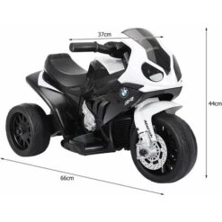 DREAMADE Moto Électrique Pour Enfant, Véhicule Pour Enfants 6 V Avec 3 Roues, Lumineux Et Musique, Siège Confort Et Repose-Pieds, Pour Enfant 18-36 Mois, Charge Maximale 20 KG (Noir) -Pas Cher Clair Jardin Magasin 56476797 5