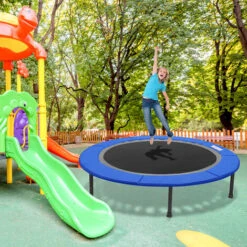 SWANEW Trampoline Bord Couvre Trampoline Ressort Housse De Protection Latérale ø305cm Bleu -Pas Cher Clair Jardin Magasin 57503962 4