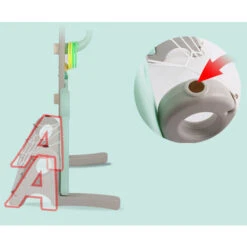 5749150 Cm Panier De Basketball Pour Enfants 3 En 1 Réglable En Hauteur, Support De Panier De Basket Multifonctionnel Pour Intérieur Et Extérieur - Bleu Clair -Pas Cher Clair Jardin Magasin 58069568 4