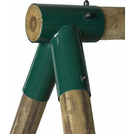 Portique Bois Timo - Avec 2 Balançoires Et 1 échelle De Corde. 3 Portique Bois Timo - Avec 2 Balançoires Et 1 échelle De Corde. – Image 3