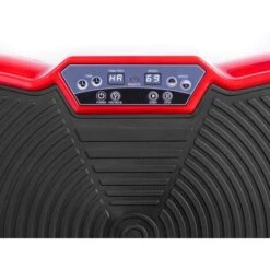 Plateforme Vibrante PV-100 Rouge A Mouvement Oscillant. Plateforme Avec Une Puissance De 400w, 9 Programmes Et 2 Cordes Elastiques, Ideale Pour L'amincissement Par Vibration - FITFIU Fitness -Pas Cher Clair Jardin Magasin 59497015 4