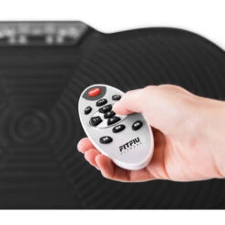 Plateforme Vibrante PV-100 Grise A Mouvement Oscillant. Plateforme Avec Une Puissance De 400w, 9 Programmes Et 2 Cordes Elastiques, Ideale Pour L'amincissement Par Vibration - FITFIU Fitness -Pas Cher Clair Jardin Magasin 59497019 5