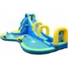 RELAX4LIFE Château Gonflable Pour Enfants Avec Toboggan, Piscine, Mur D’Escalade, Aire De Jeux Aquatique Avec Accessoires Et Divertissements Multiples Pour Enfants Plus De 3 Ans, Gonfleur Non Inclus