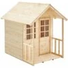 Maisonnette En Bois Tp Style Chalet Avec Veranda Pour Enfants - Norme Fsc Dim L131 X L99 X H140