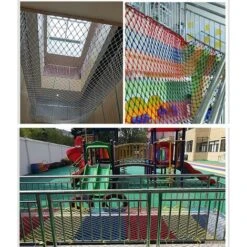 Barrières De Lit Lit Bébé Anti Chute Lit Superposé Protection Filet De Sécurité Escalier Protecteur Escalier Balcon Fenêtres Porte Rampe Voiture Trampoline Parc Parc Clôture De Rail Enfant(Size:1x1m) -Pas Cher Clair Jardin Magasin 64128749 3