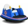 DREAMADE Voiture Électrique Auto Tamponnante 360° Avec Télécommande, Auto Tournante Pour Enfant Avec LED Et Contour Antichoc, Auto Tamponneuse Avec Ceinture De Sécurité, Capacité Max 20 KG (Bleu)