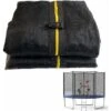 Remplacement De Filet De Trampoline, Filet De Sécurité De Trampoline De 10 Pieds Pour Filet De Remplacement Résistant Aux Intempéries à Cadre Rond à 6 Poteaux