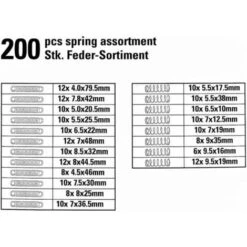 Ressorts De Traction Et Compression Coffret Assortiment Ressorts - 200 Pièces -Pas Cher Clair Jardin Magasin 69644606 3