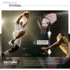 Panier De Basketball Sur Pied Harlem - Panier De Basket, Appareil De Sport, Panier De Basket-ball -Pas Cher Clair Jardin Magasin 71318189 4