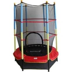 MaxxToys Trampoline Enfant Pour Intérieur Et Extérieur - à 140cm - Avec Filet De Protection - Max 50 KG