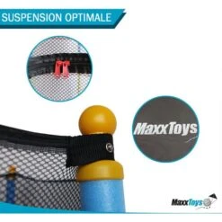 MaxxToys Trampoline Enfant Pour Intérieur Et Extérieur - Ø 140cm - Avec Filet De Protection - Max 50 KG 8 MaxxToys Trampoline Enfant Pour Intérieur Et Extérieur - Ø 140cm - Avec Filet De Protection - Max 50 KG -Pas Cher Clair Jardin Magasin 72493158 4