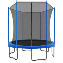Trampoline Ø185cm - Jardin - Trampoline D'Extérieur - 6ft - Enfant - Bleu