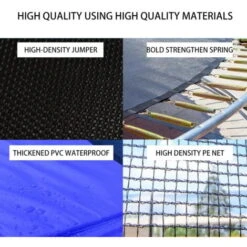 Trampoline Ø185cm - Jardin - Trampoline D'Extérieur - 6ft - Enfant - Bleu -Pas Cher Clair Jardin Magasin 72660318 3