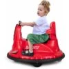 DREAMADE Auto-tamponneuse Électrique Enfant 6 V Avec 2 Modes Conduite, Musique,Ceinture Sécurité Réglable,Lumières LED,Rotation à 360°,Fonction De Démarrage Lent, Pare-Chocs Souple,3 Ans+(Rouge)