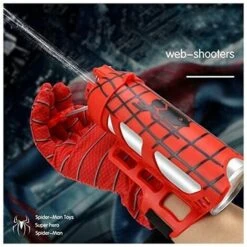 Gant De Lanceur Spiderman, Jouets De Gant D'araignée D'halloween En Plastique Cosplay Gant Lanceur De Poignet Jouets Ensemble Cadeau Pour Les Fans De Spiderman, Jouets éducatifs Pour Enfants -Pas Cher Clair Jardin Magasin 74531168 4