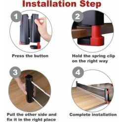 Filet De Ping-pong Rétractable Avec Support, Parfait Pour Une Table De Ping-pong， -Pas Cher Clair Jardin Magasin 79143532 3