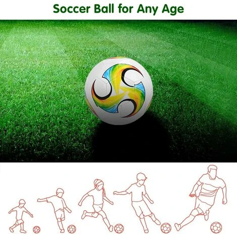 Ballon De Football Enfant Taille 4 Avec Aiguille De Gonflage Filet à Ballons, Structure à Trois Couches Texture En TPU Football Pour Enfants Salle Et Extérieur Entraînement Ballon Match-B 3 Ballon De Football Enfant Taille 4 Avec Aiguille De Gonflage Filet à Ballons, Structure à Trois Couches Texture En TPU Football Pour Enfants Salle Et Extérieur Entraînement Ballon Match-B – Image 3