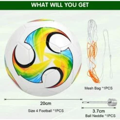 Ballon De Football Enfant Taille 4 Avec Aiguille De Gonflage Filet à Ballons, Structure à Trois Couches Texture En TPU Football Pour Enfants Salle Et Extérieur Entraînement Ballon Match-B 8 Ballon De Football Enfant Taille 4 Avec Aiguille De Gonflage Filet à Ballons, Structure à Trois Couches Texture En TPU Football Pour Enfants Salle Et Extérieur Entraînement Ballon Match-B -Pas Cher Clair Jardin Magasin 80007040 4