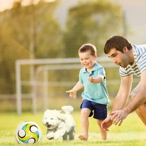 Ballon De Football Enfant Taille 4 Avec Aiguille De Gonflage Filet à Ballons, Structure à Trois Couches Texture En TPU Football Pour Enfants Salle Et Extérieur Entraînement Ballon Match-B 5 Ballon De Football Enfant Taille 4 Avec Aiguille De Gonflage Filet à Ballons, Structure à Trois Couches Texture En TPU Football Pour Enfants Salle Et Extérieur Entraînement Ballon Match-B – Image 5