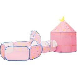 Tente De Jeu Pour Enfants Avec 250 Balles Rose 301x120x128 Cm VidaXL -Pas Cher Clair Jardin Magasin 80307891 5